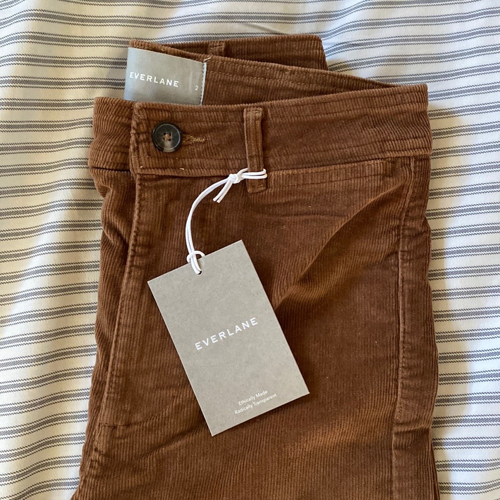 NWT Everlane wide leg cords